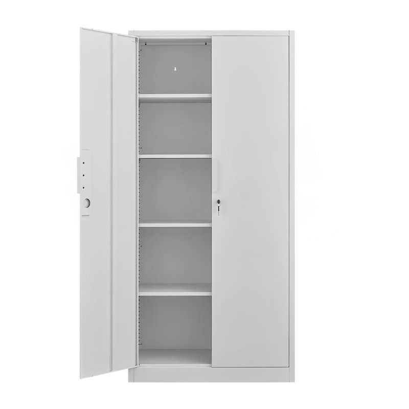 2-Door File Cabinet With Lock, 4 Adjustable Shelves Organization Cabinet, 70.92" H x 31.55" W x 16.59" D