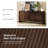 Martha Modern 63''W Fluted Curved Contours Sideboard with Cable Management and Adjustable Shelves-30496433
