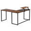Bureau en L avec rehausse