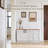 37.8" Shoe Storage Bench with Cushion, 3-in-1 Entryway Cabinet with Flip Drawer-1940125558