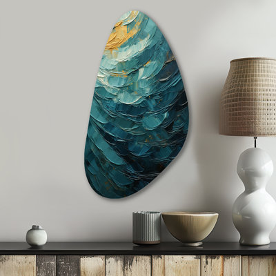 Okehampton - Abstract Spirals Fall Shape Assymterical Metal Wall Art