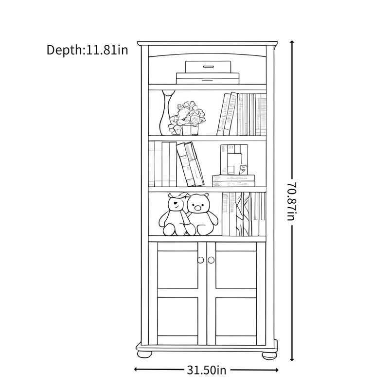 Vitrine moderne blanche simple