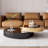 Modern Coffee Table with Mirror Black Glass Top and Stainless Steel Frame, Stylish and Durable for Living Room