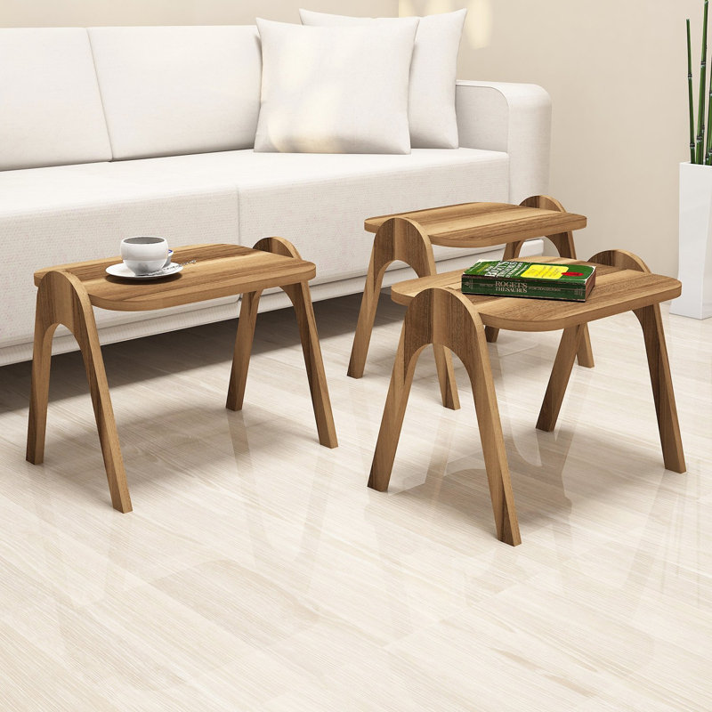 Side Table Set, Walnut