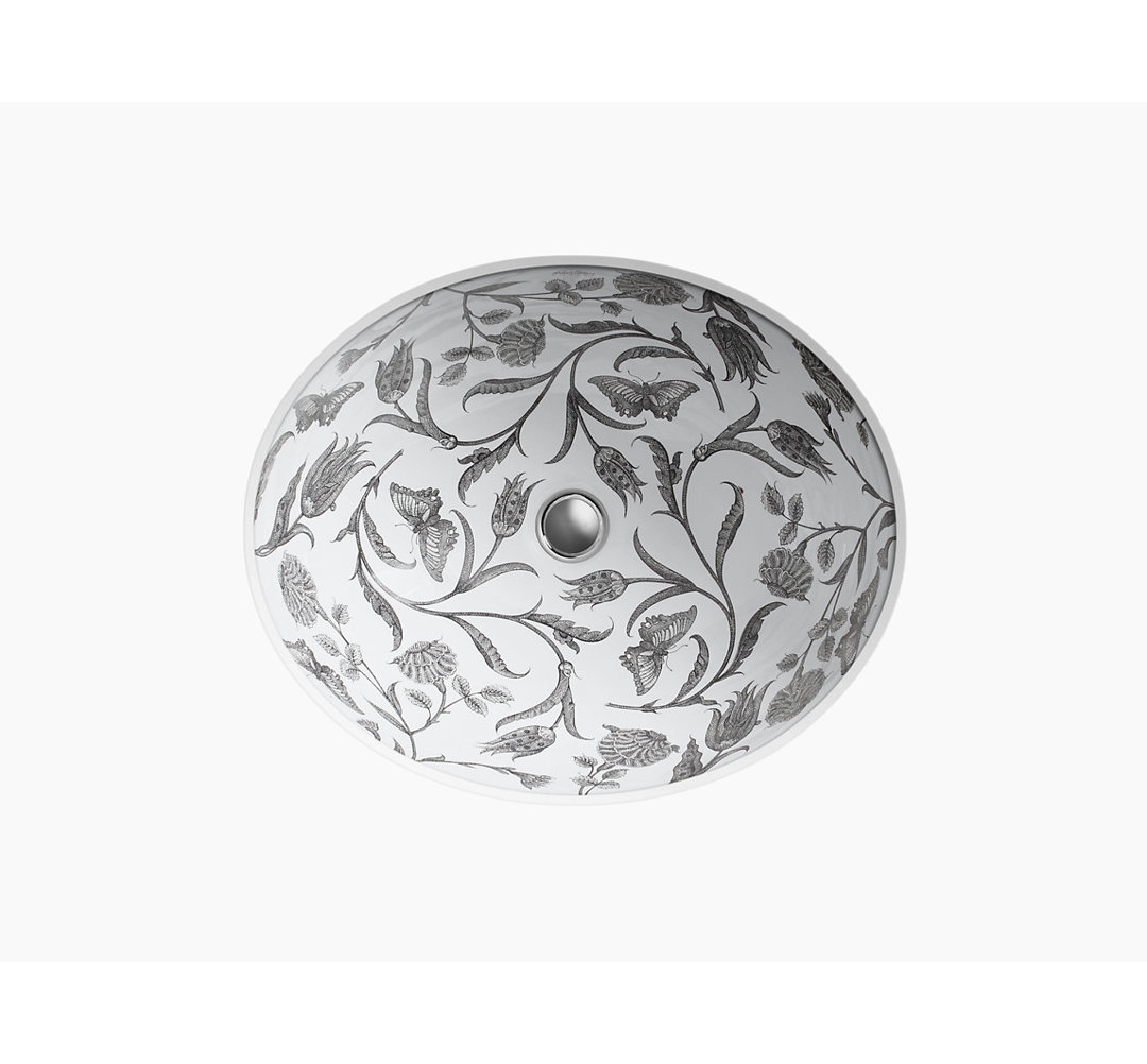 Botanical Study Undermount Bathroom Sink Kohler
