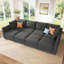 Canapé-lit modulaire en forme de U avec rangement Tremee - gris clair-581592090