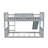 Twin Over Twin Bunk Bed With Slide And Ladder, Gray-1160525718