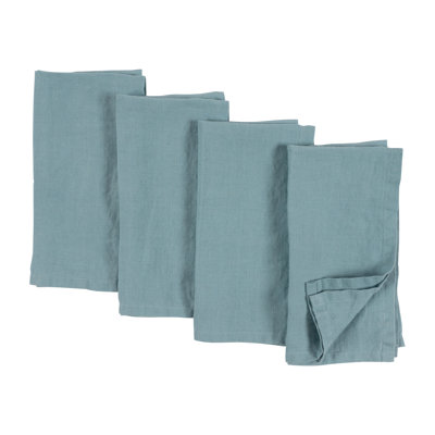 Serviette 100% lin lavé à la pierre Alvia, 20 po x 20 po