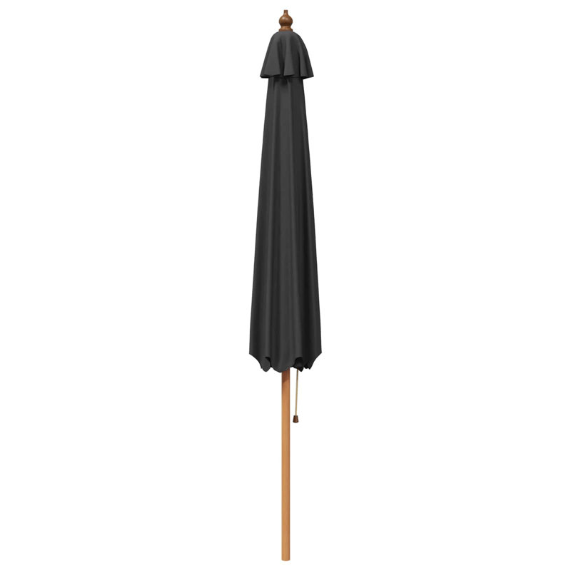 300 cm W X 300 cm D Beach Parasol with Manual Lift