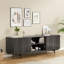 Rectangular TV Stand for TVs up to 75" with Open Shelf-624865817