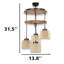 Luminaire suspendu en bois