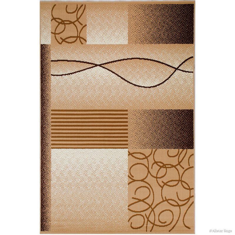 Geometric Indoor Rug, Rectangle 5'2" x 7'1"