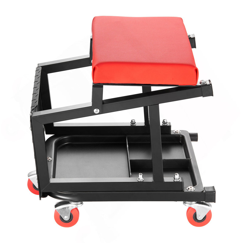 Tabouret de mécanicien avec siège à roulettes 300 lb / marche