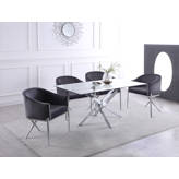 Orren Ellis Admer Faux Leather Upholstered Metal Side Chair & Reviews ...