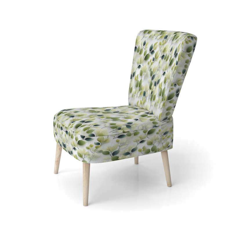 Chaise d'appoint rembourrée moderne A, Douces teintes botaniques