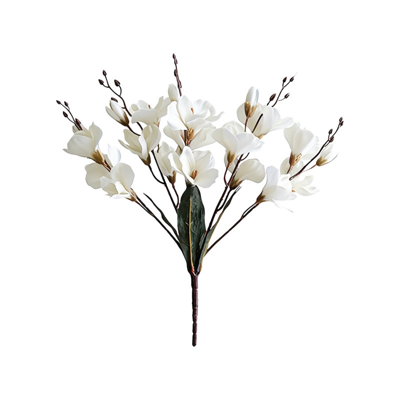 Faux fleurs artificielles pour la décoration intérieure, Blanc