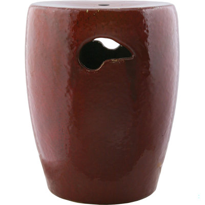 13 in. Loft Garden Stool - Oxblood