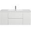 Meuble-lavabo flottant 48 po avec lavabo, meuble-lavabo mural moderne avec lavabo à surface solide et tiroirs à fermeture en douceur 48 po-106715871