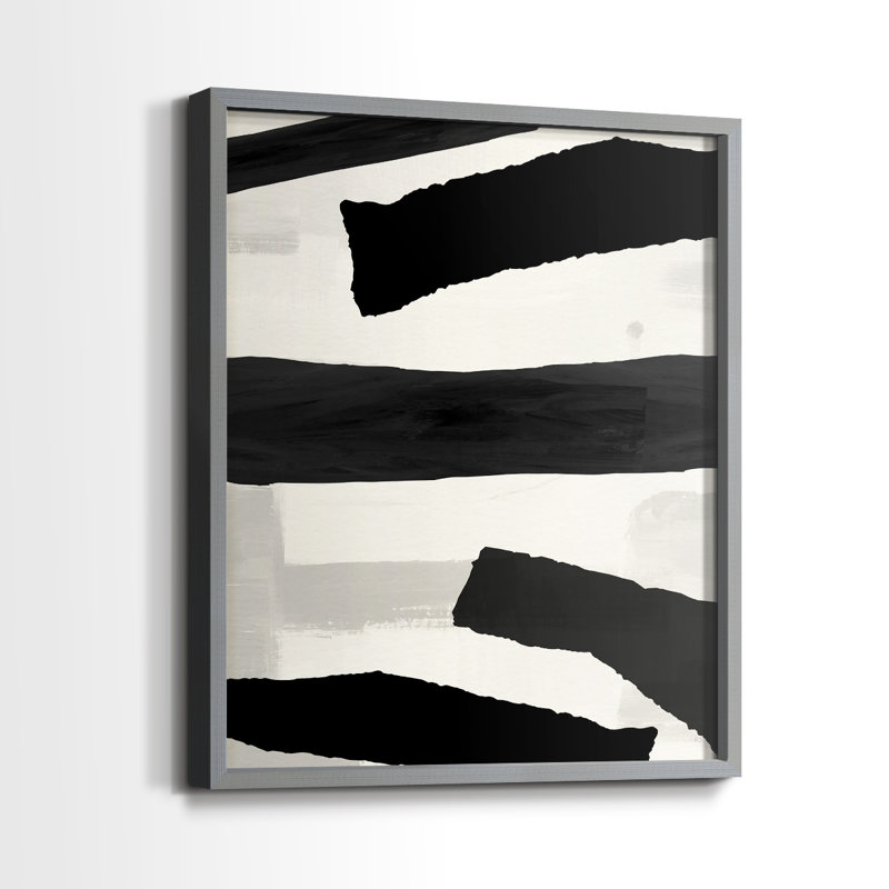 «Mountain Paths I», reproduction encadrée - bois massif, H 30 po x l 24 po, Gris