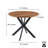 Round Metal Base Dining Table