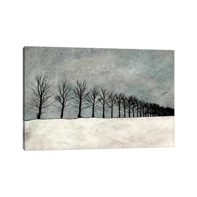 Winter Row 1 Piece Wrapped Canvas Wall Art