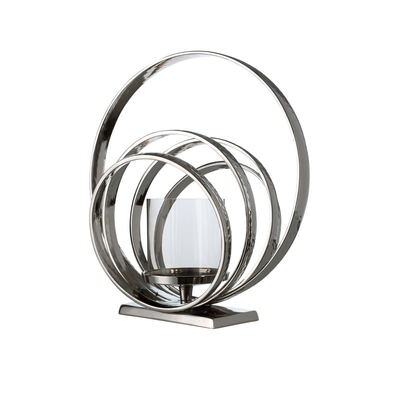 Aluminum Tabletop Hurricane, 46cm H x 44cm W x 25cm D