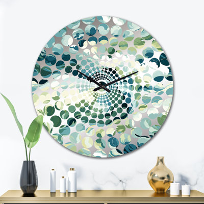 Coastal Concealment Flow - Abstract Wall Clock