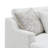 Ivory Chenille Sectional Sofa W/4 Pillows
