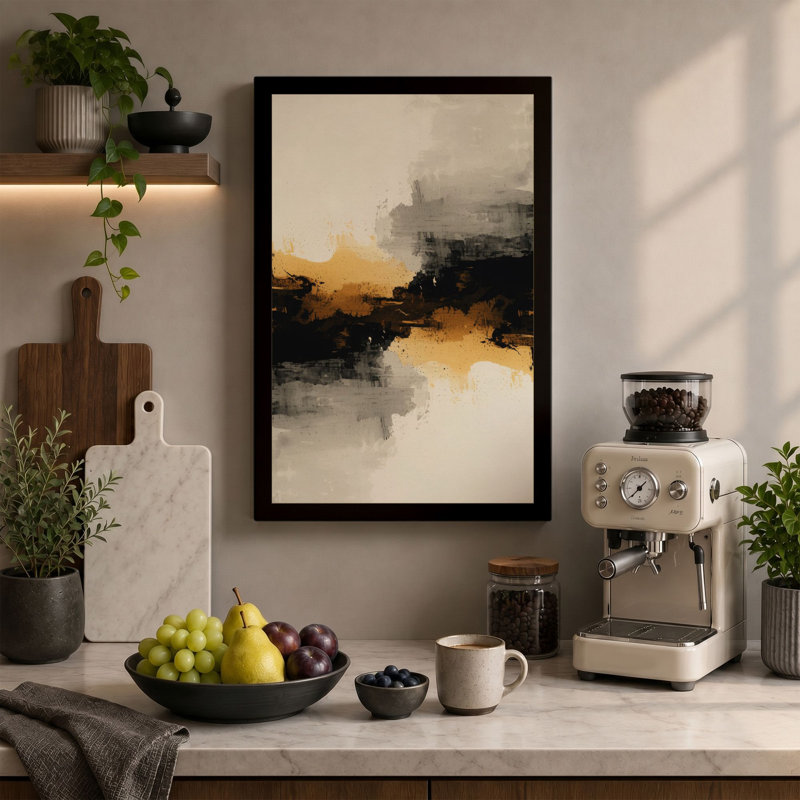 Atmospheric Horizon Minimalist - Wrapped Canvas, 30x20 - 76.2 x 50.8 cm, Sage Border