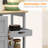 Nashley Rolling Kitchen Cart, Bar Serving Cart, Compact Trolley On Wheels With Wood Top, Shelves & Drawers For Home Dining Area-2051010918