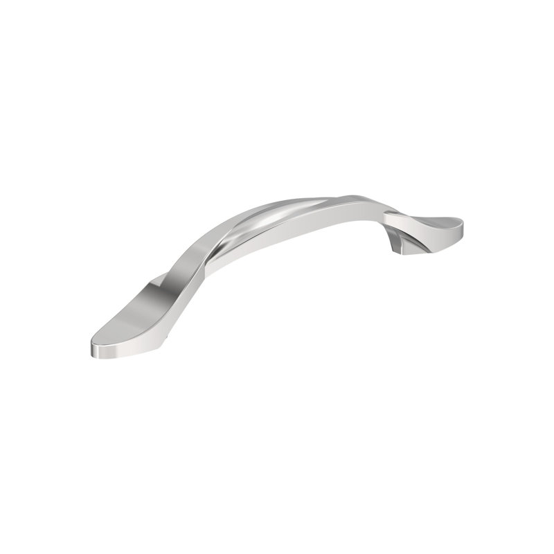 Poignée d'armoire en chrome poli d'un centre à l'autre de 3-3 / 4 po (96 mm) Intertwine - paquet de 25, 3 3/4", Chrome poli