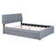 Lit plateforme tapissier grand avec lit gigogne simple Teddy-1292190787-1292190788