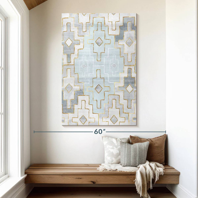 Kerner Silver Blue, 51" H x 34" W