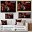 «Black and Red Roses Charm», art mural âne-1320949724-1320949719