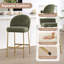 27'' Modern Counter Stools With Metal Frame-688825618