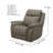 Grayson Leather Power Headrest Glider Recliner-108658233