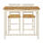 Clarkson 108cm Solid Wood Bar Set