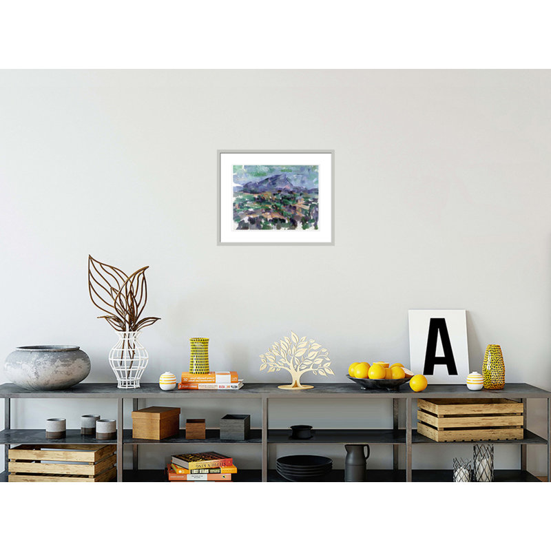 «Montagne Sainte-Victoire» par Paul Cézanne, impression giclée encadrée, H 17,75 po x l 21,7 po