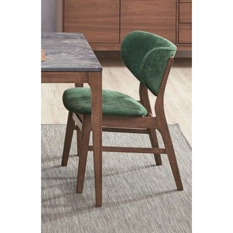 Chaise de salle à manger à oreilles Bevis, Vert