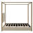 Upholstery Canopy Platform Bed with Headboard-569891645