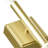 Integrated LED Satin Gold Vanity Light – For Bathroom, Powder Room, Bedroom – Dimmable, Modern Wall Fixture-94314912