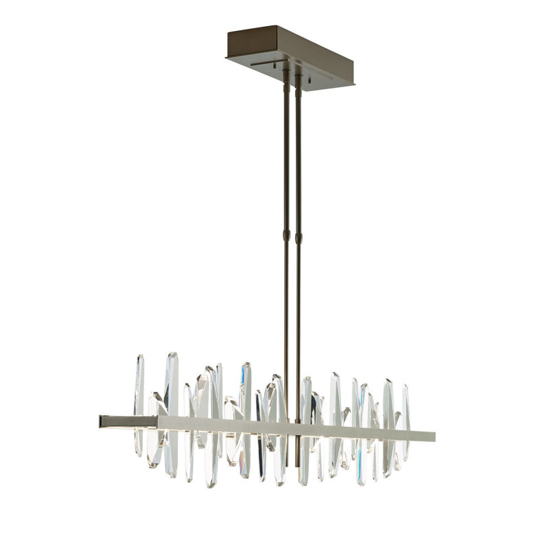 Solitude Kitchen Island Linear LED Pendant, Soft Gold
