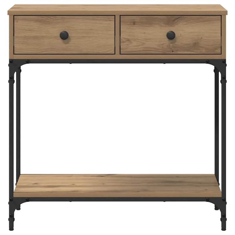 75cm Console Table, Artisan Oak