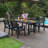 HDPE Outdoor Patio Dining Set, One Table And Four Chairs. The Outdoor Dining Furniture Has Sunshade Holes And Is Suitable. It Is Suitable For Lawns, Gardens, Backyards, And Pool Sides.Waterproof-775906283-775906280