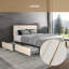 Velvet Upholstered Platform Bed