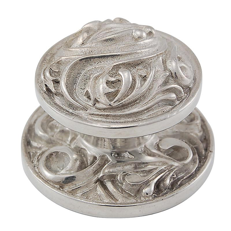 Liscio Mushroom Knob, Polished Nickel