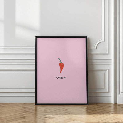 Chili Pepper Art - Framed Watercolor Print | Custom Wall Decor for Kitchen