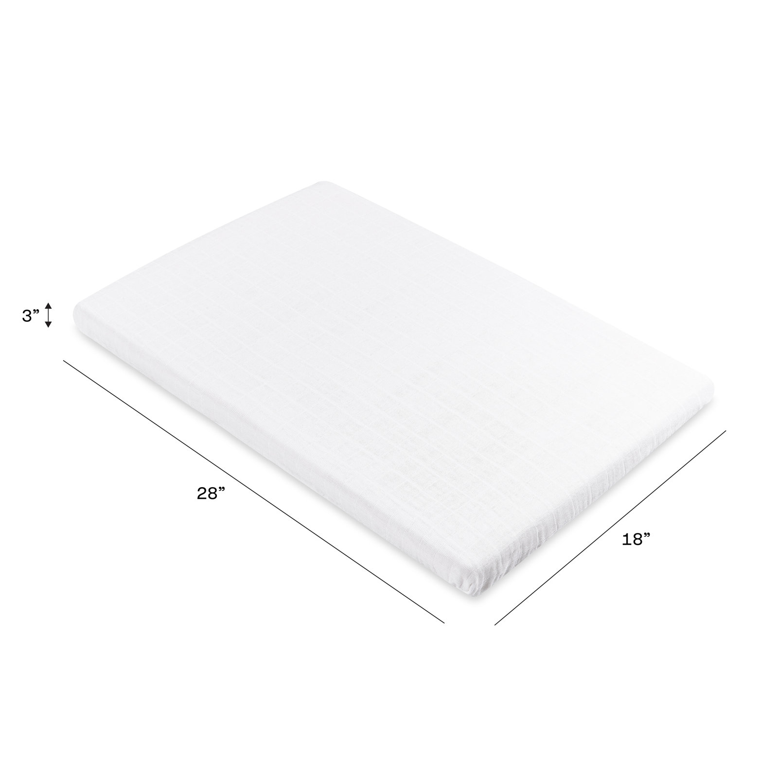 Plain White Bassinet Sheet