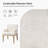 Noble 32.5" Tall Solid Wood Legs Upholstered Dining Chair Set with Gently Curved Arms-120463959