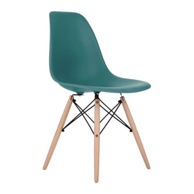 Paris Colored Dining Chair With Natural Wood Legs